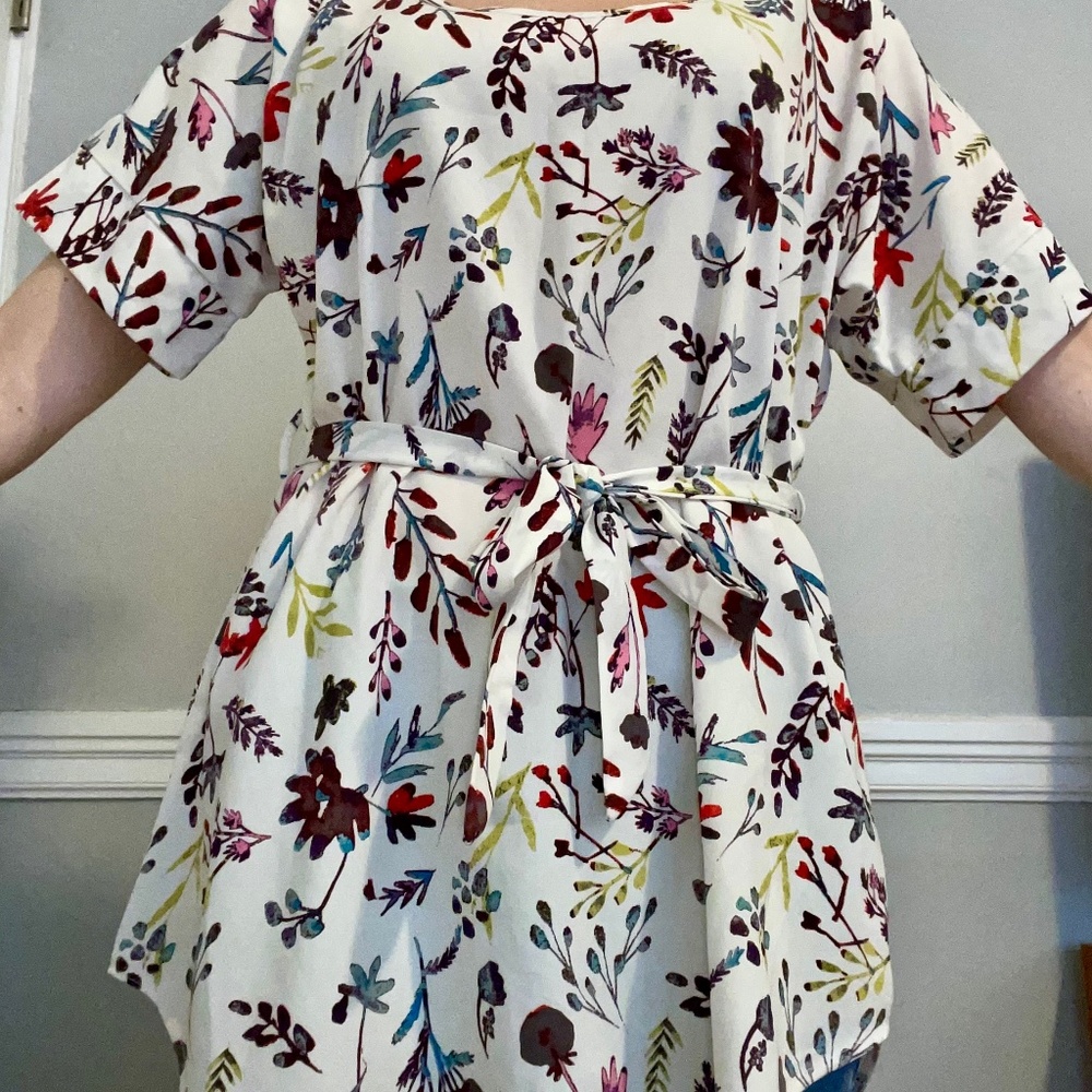 Modcloth Floral Print Blouse - Multicolor